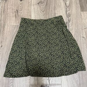 Altar'd State Green Mini A-Line Skirt Casual